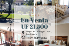 CASA EN VENTA DIEGO DE ALMAGRO - PROVIDENCIA